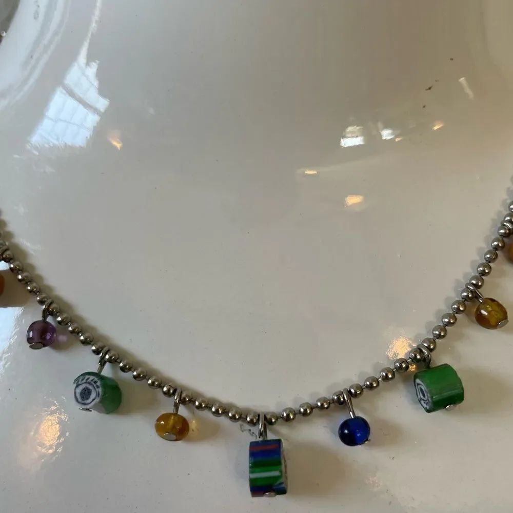 Fimo Clay Bead Chain Necklace - Picture 2 of 6